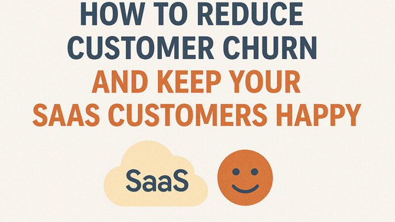 How to Reduce Customer Churn and Keep Your SaaS Customers Happy